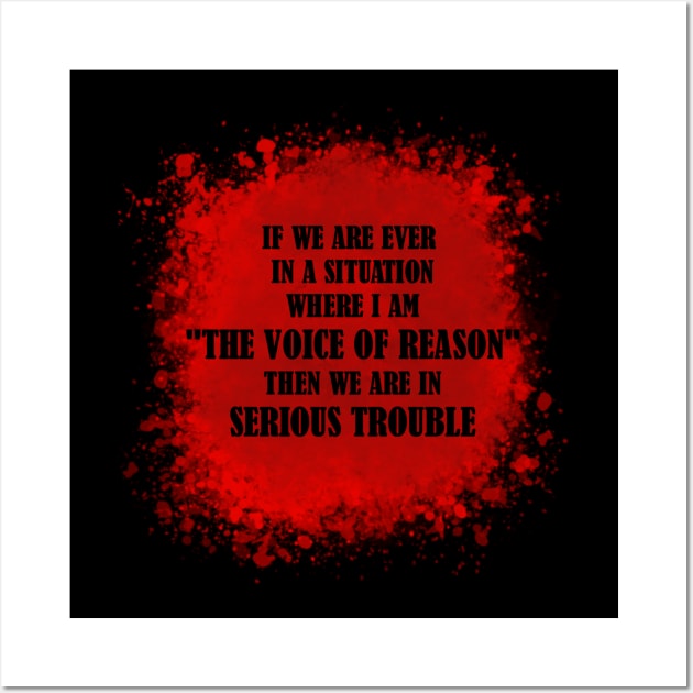 Voice of reason Wall Art by theerraticmind